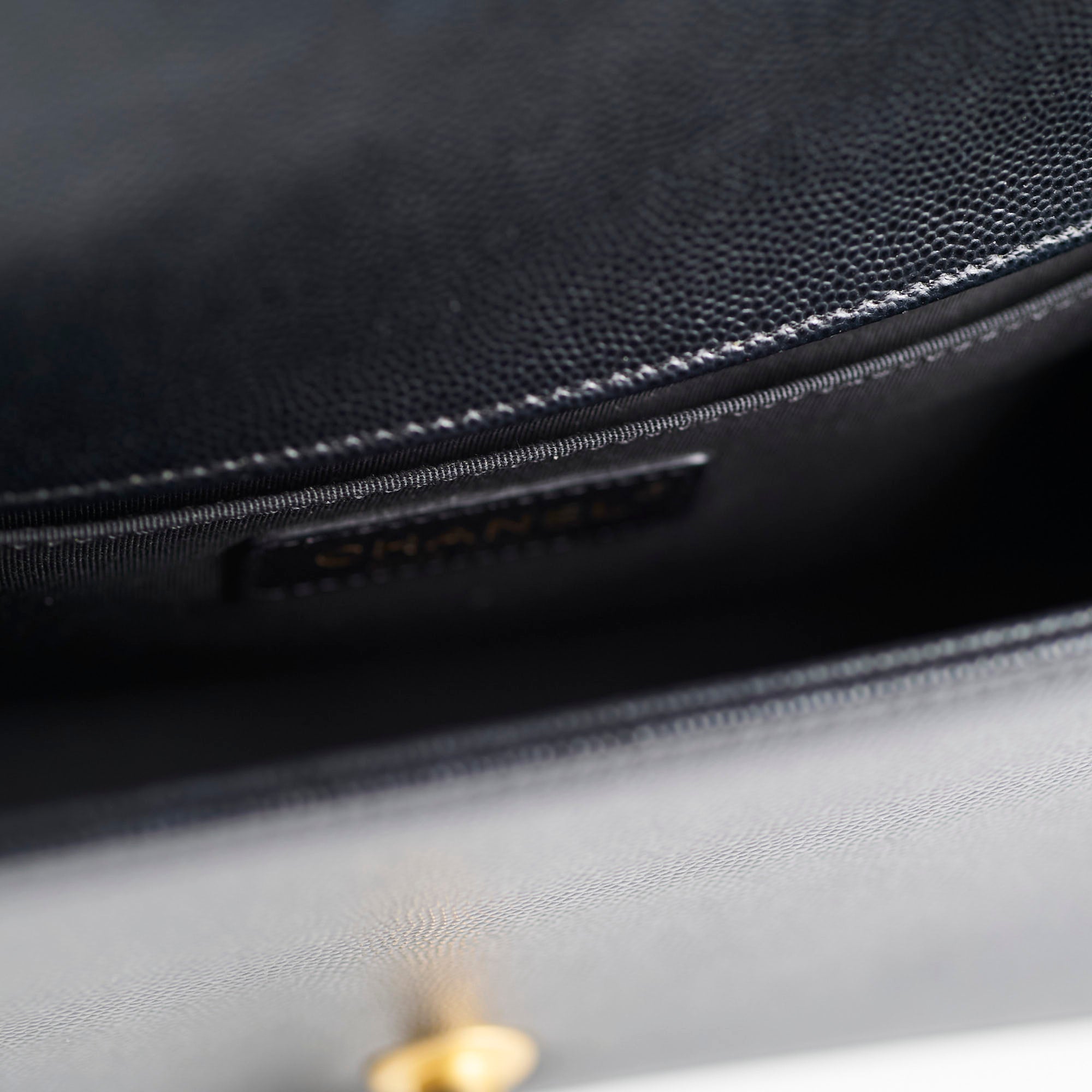 Chanel Caviar Leather Old Medium Boy Bag Black - 30 Series - Luxury Handbag for Women, Perfect for Evening Events & Special Occasions