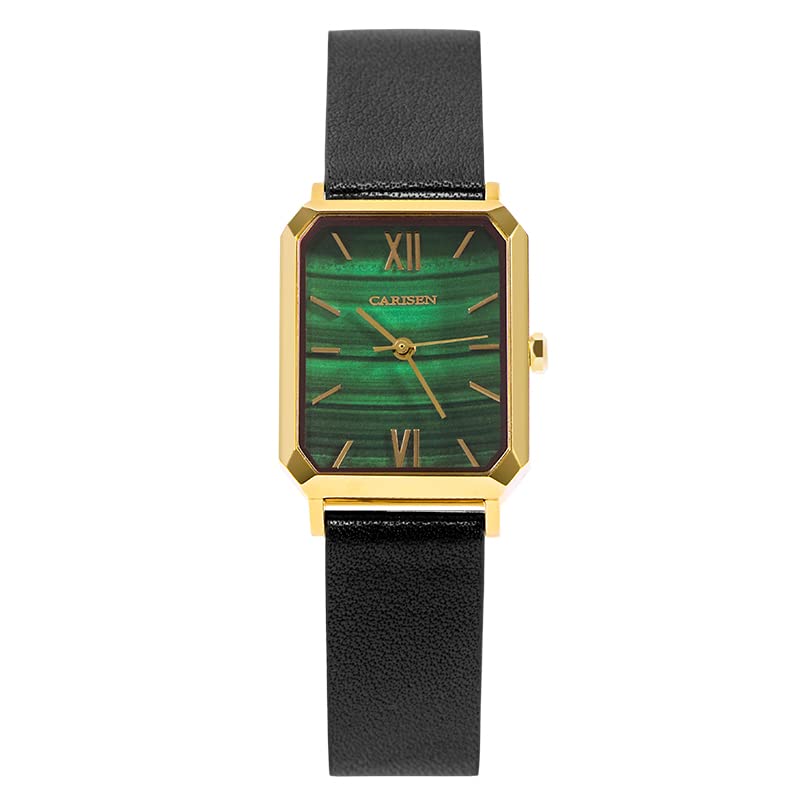 CARISEN Women's Watches with Japanese Quartz Movement, Genuine Leather Strap, Waterproof - Elegant Dress Watch for Office, Party & Everyday Wear