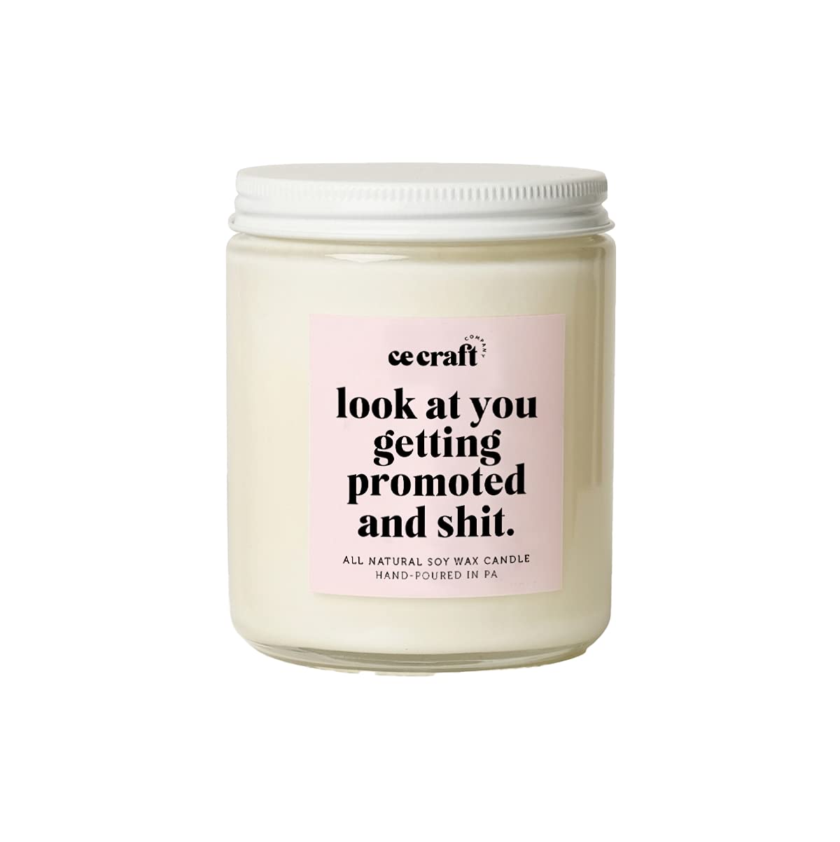Promotion Gift Candle - Scented Soy Wax Candle for Coworkers & Office Celebrations - Sugar Cookie Fragrance - Perfect Gift for Her & Workplace Promotion - Home & Office Decor