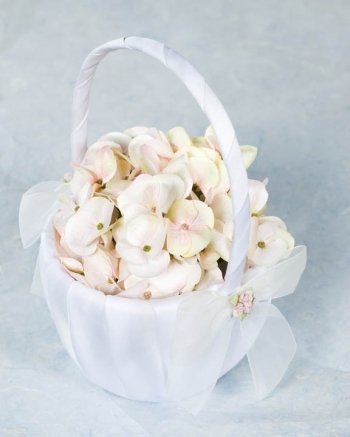 Elegant Porcelain Rose Bouquet - Perfect for Wedding Flower Girl Basket in Classic Ivory | Ideal for Bridal Showers, Wedding Decor & Special Occasions
