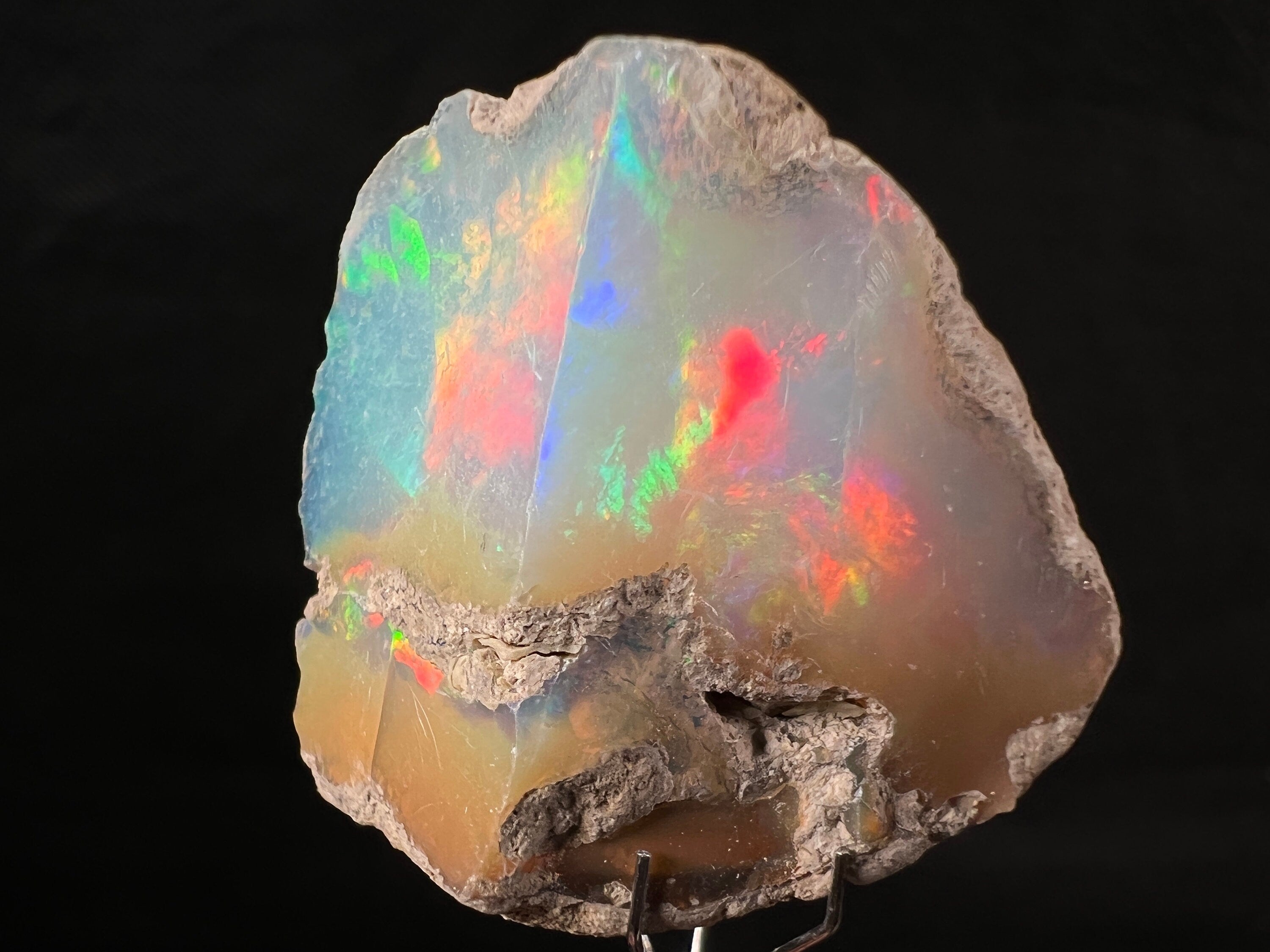 Premium 4A XL Welo Opal Raw Crystal - Natural Cutting Grade Opal, October Birthstone (50021) for Jewelry Making, Healing & Spiritual Gifts