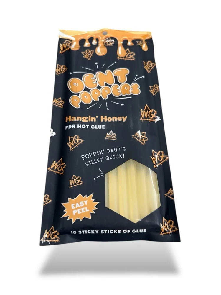 Willey Quick Hangin' Honey Hot Glue Sticks - 10 Pack for DIY Crafts, Home Decor, and School Projects | Fast Bonding, Easy to Use, Strong Adhesive for Wood, Fabric, and Paper