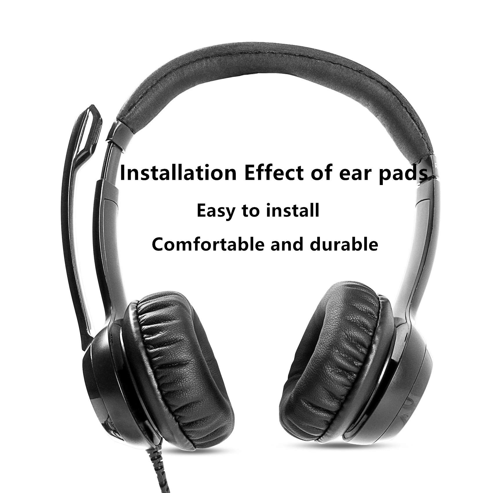 Replacement Ear Pads for Logitech H390 Headset - Soft Foam Cushion Earcups with Noise Isolation - Perfect for Gaming, Office Calls & Music Listening