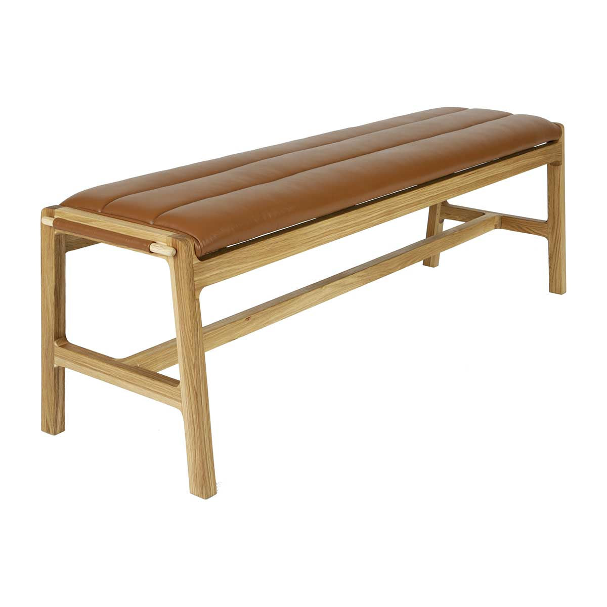 Premium Aura Leather Bench - Modern Upholstered Storage Ottoman with Tufted Design for Living Room, Bedroom & Entryway - Perfect for Seating, Storage & Home Decor