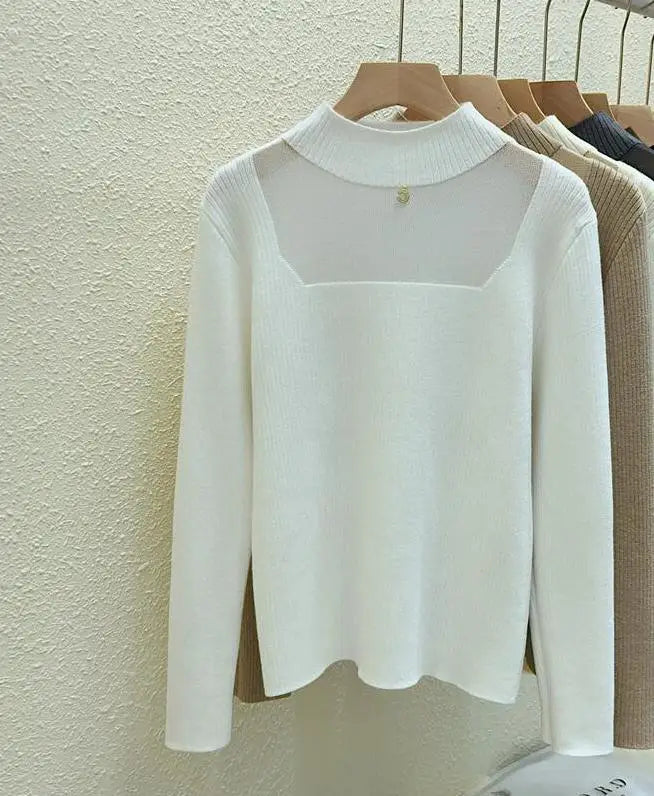 Women's Korean Fashion Velvet Sweater - Solid Color Warm Round Neck Long Sleeve Knit Pullover for Autumn Winter | Cozy Thick Knitwear for Office, Dating & Casual Outfits