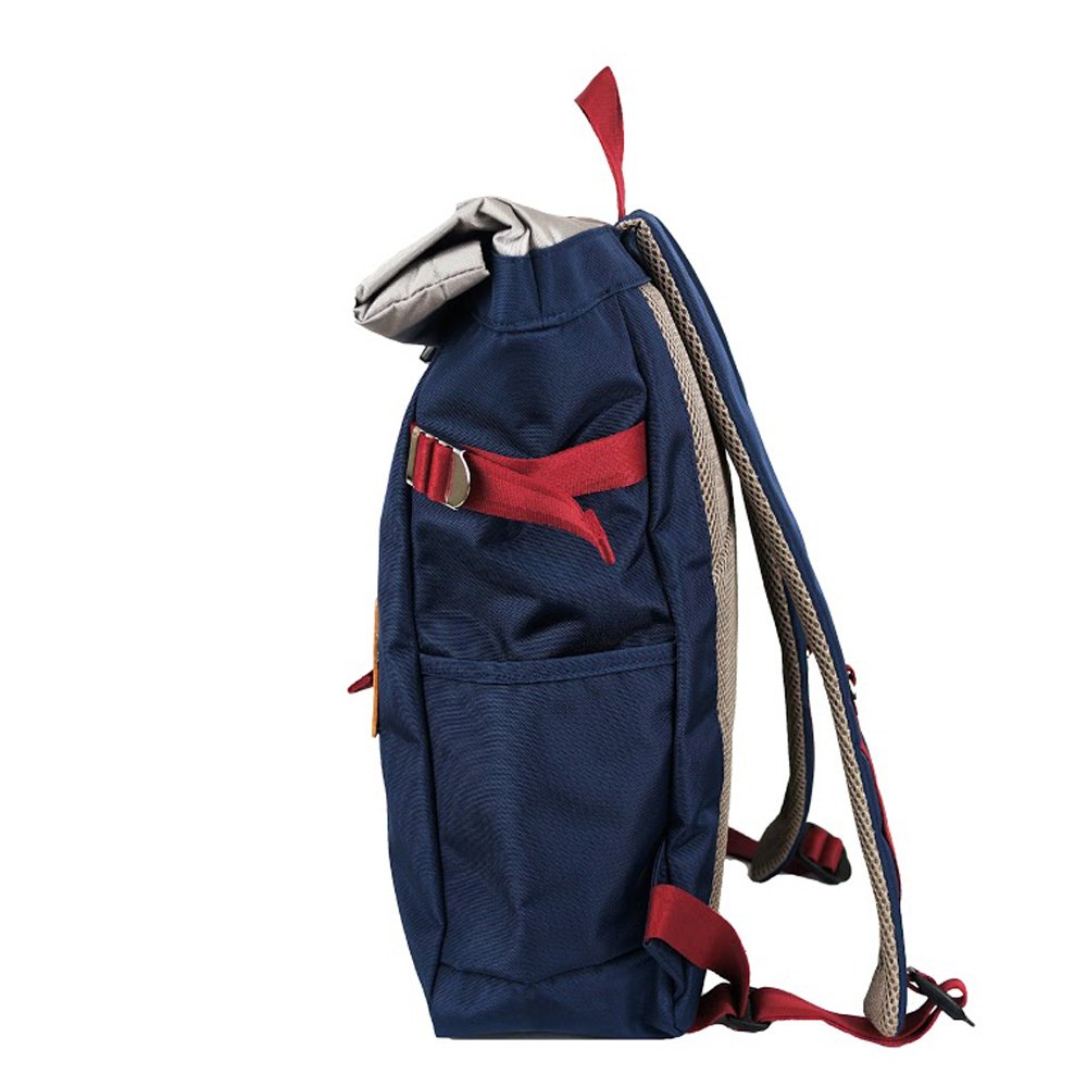 Harvest Label Urban Rolltop Backpack 2.0 - Waterproof Laptop Backpack for Men & Women, 25L Travel Backpack with USB Charging Port (Navy Blue) - Perfect for Commuting, Hiking, and College Campus Use