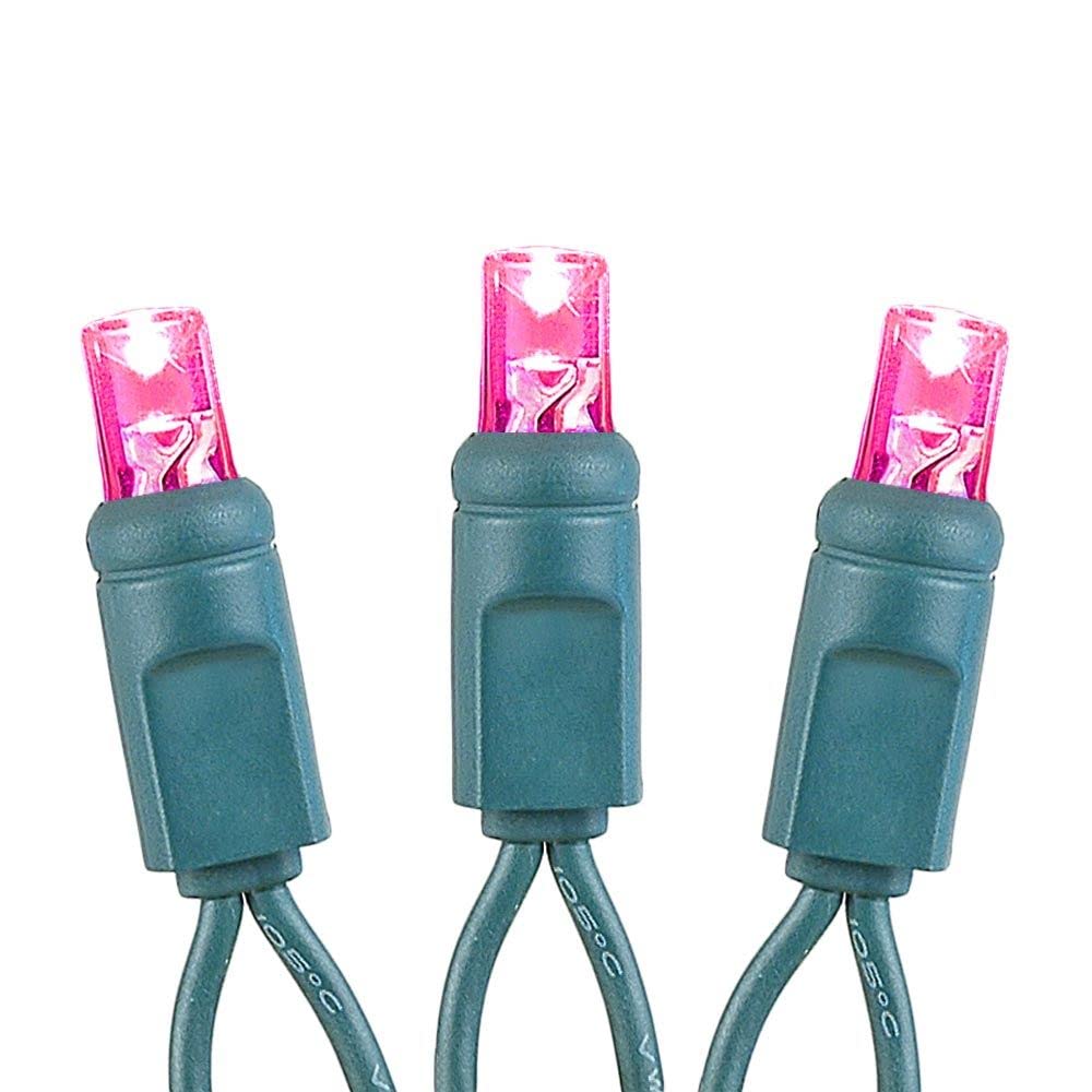 BAT50 LED Battery Operated Christmas Mini Lights - 50 Green Wire Fairy Lights (17ft) for Holiday Decor, Party, Wedding & Indoor/Outdoor Use