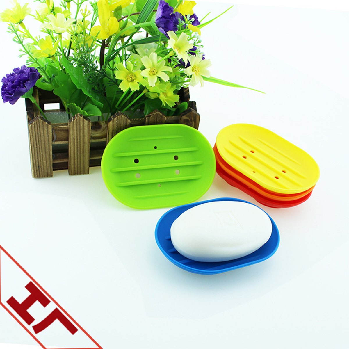 Cabilock 3-Pack Silicone Soap Dish Holder - Non-Slip Bathroom & Shower Soap Tray - Durable, Easy to Clean Soap Saver for Sink, Kitchen, and Travel