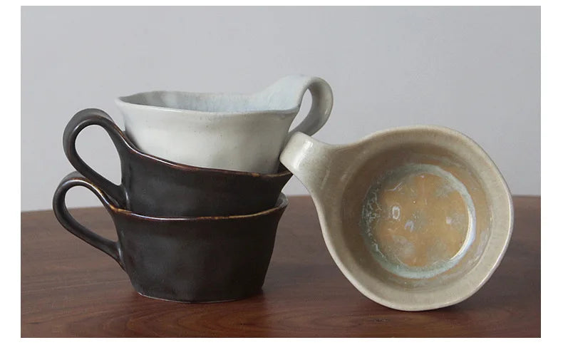 Handmade Ceramic Espresso Cups with Artisan Glaze - Perfect for Coffee Lovers, Home Baristas & Cafe Style Serving