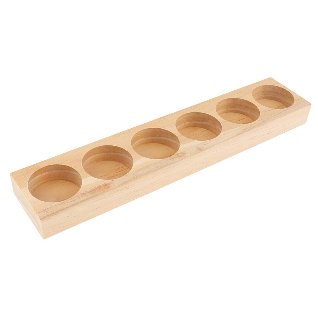 Premium Wooden Essential Oil Storage Box - Holds 6 Regular Roller Bottles | Solid Pine Wood Organizer for Aromatherapy Oils | Perfect for Home Spa, Yoga Studio & Gift Giving