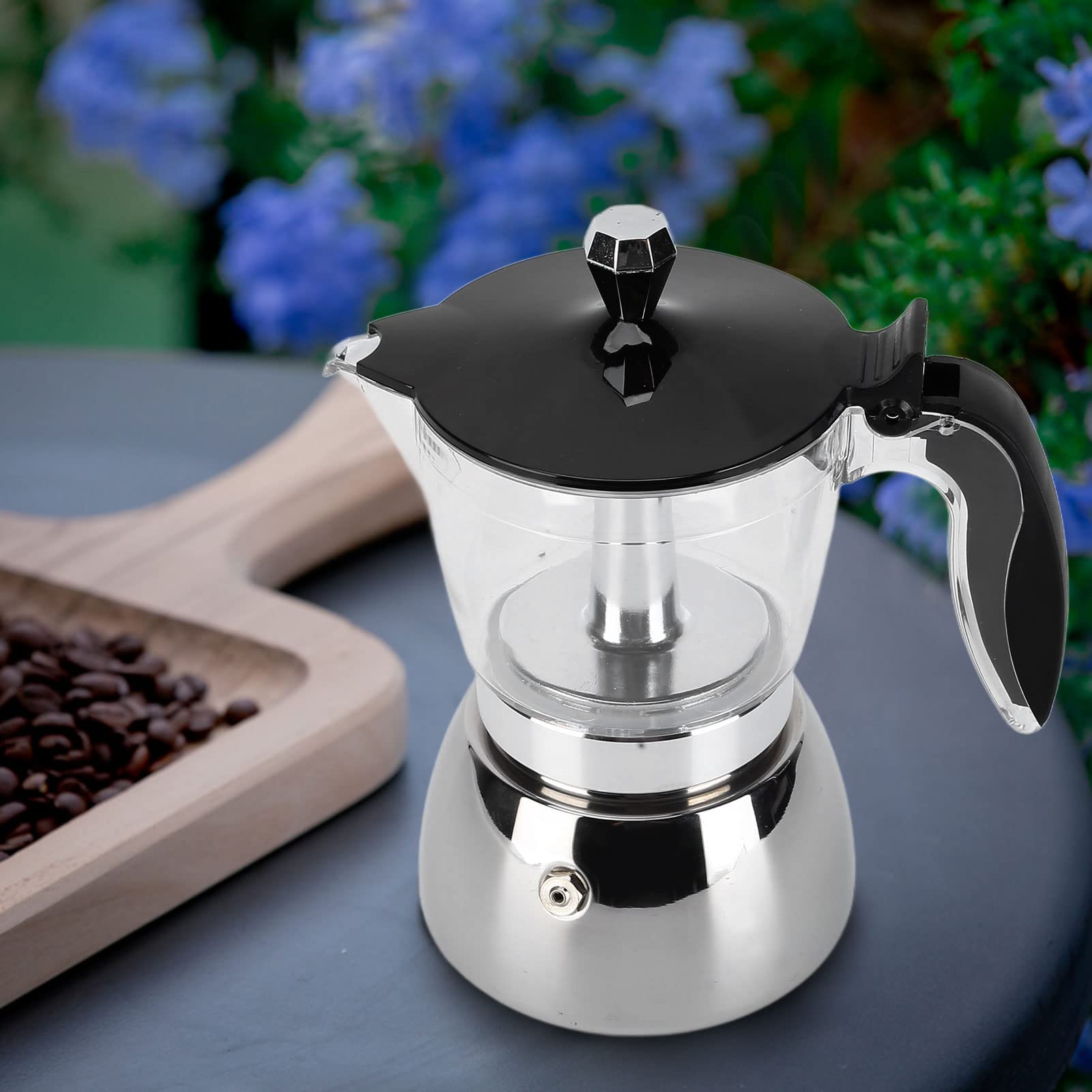 6-Cup Stainless Steel Italian Octagonal Moka Pot - Stovetop Espresso Maker with Ergonomic Handle for Home Brewing | Perfect for Coffee Lovers, Gifts & Camping Trips