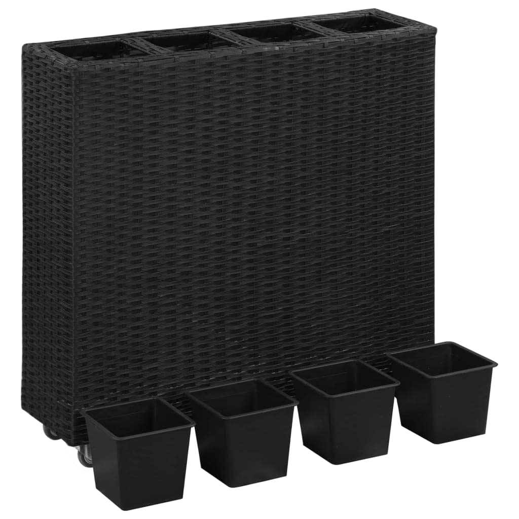 Elevated Garden Planter Box with 4 Pots - 31.5
