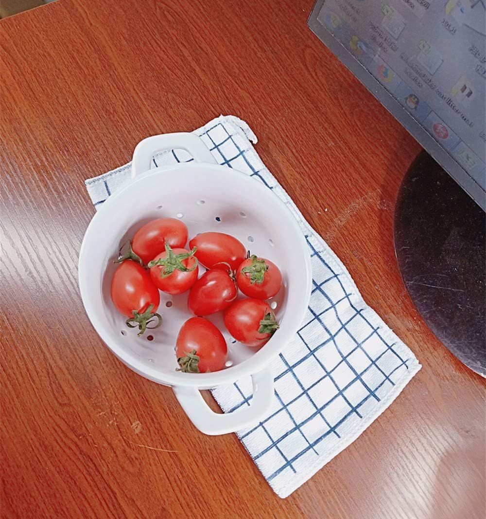 White Ceramic Colander 6
