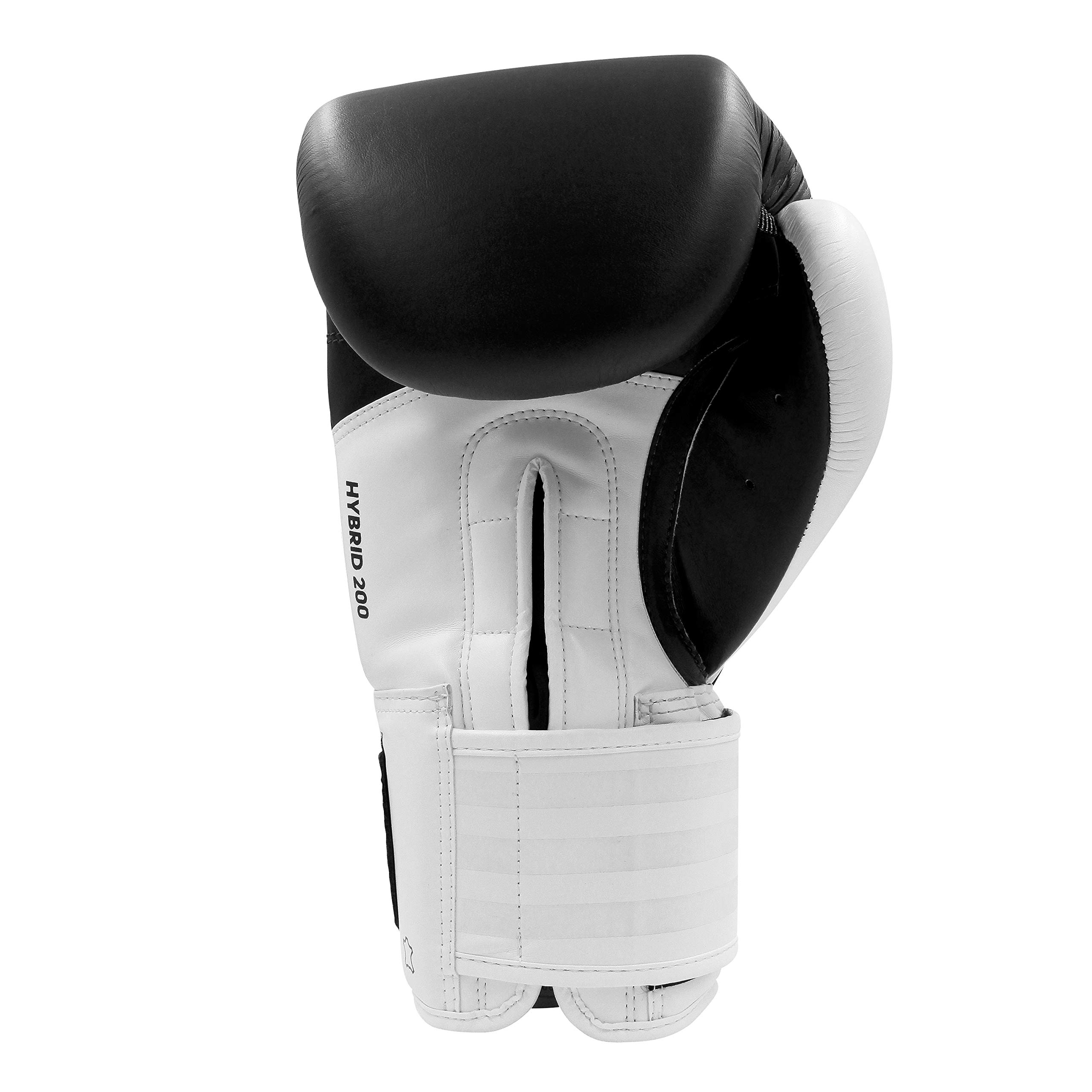 Adidas Hybrid 200 Leather Boxing & Kickboxing Gloves for Men & Women - Premium Training Gloves for MMA, Sparring, Bag Work & Fitness
