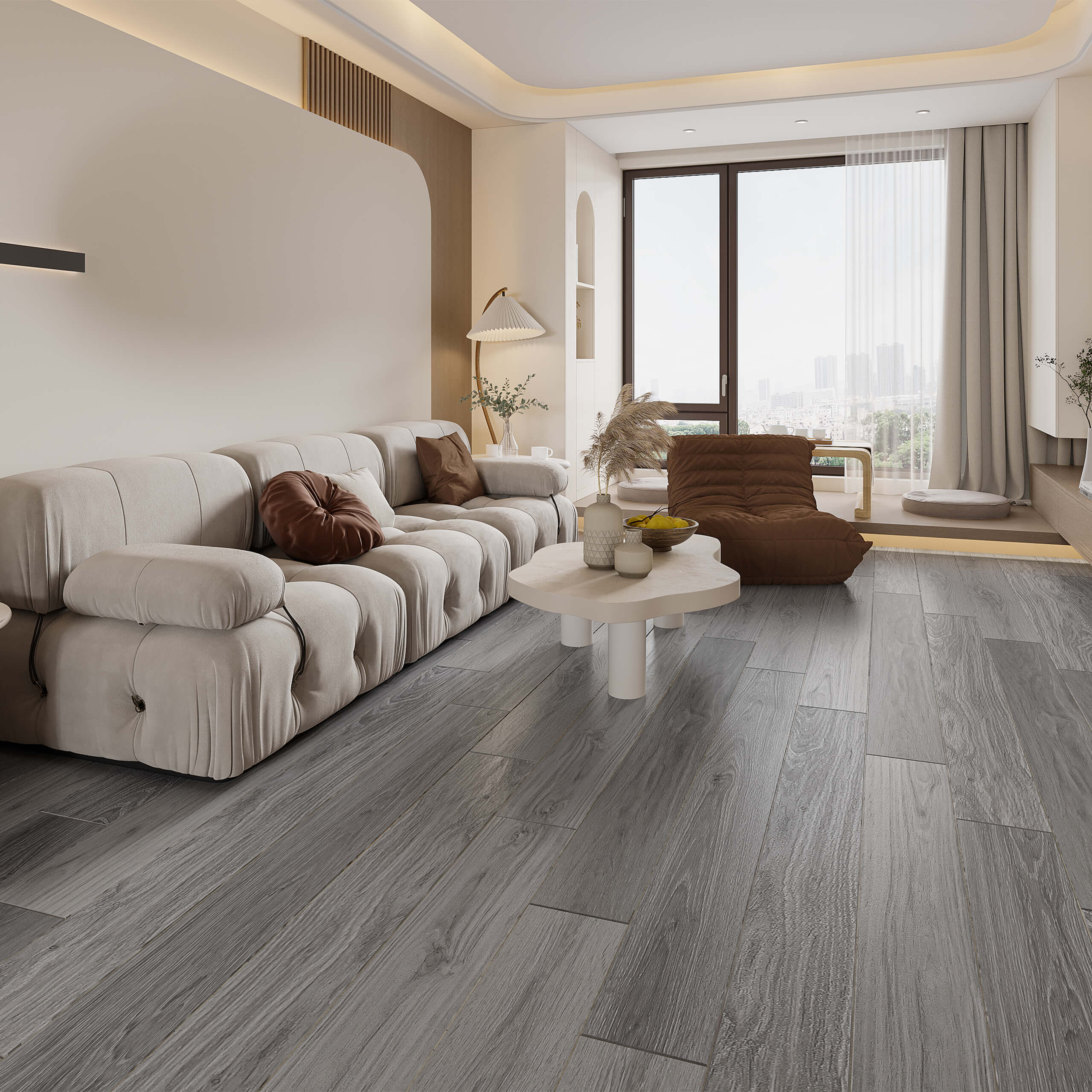 Aqua Wood Plus Waterproof Flooring Plank 1830x196mm Blue Mountain - Perfect for Bathrooms, Kitchens & Basements