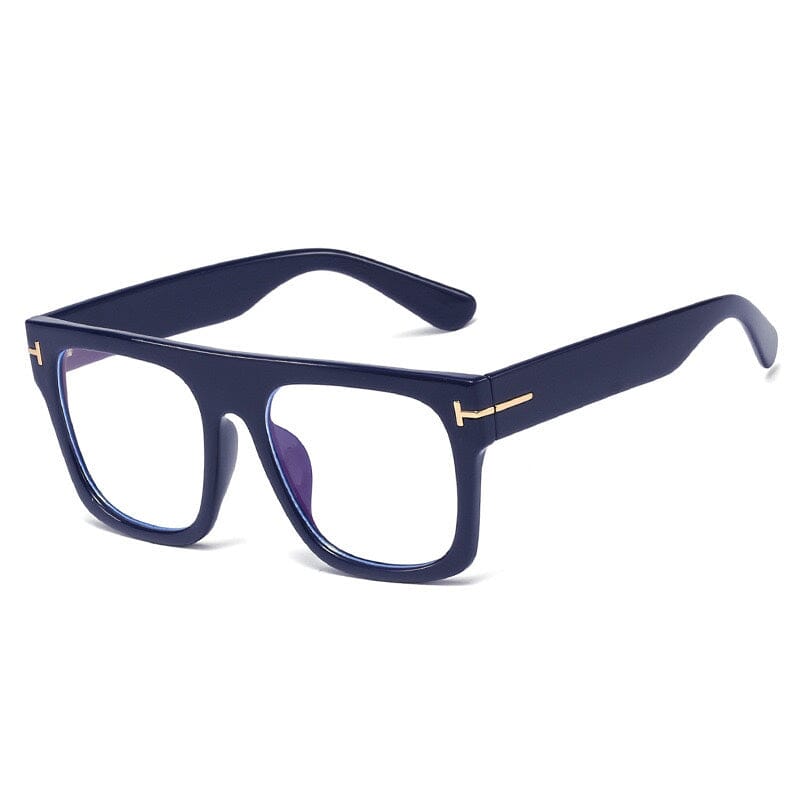 Alonso Unisex Rectangle Couple Glasses for Men & Women - Trendy Matching Eyewear for Date Night, Wedding, Anniversary Gifts & Couple Photos