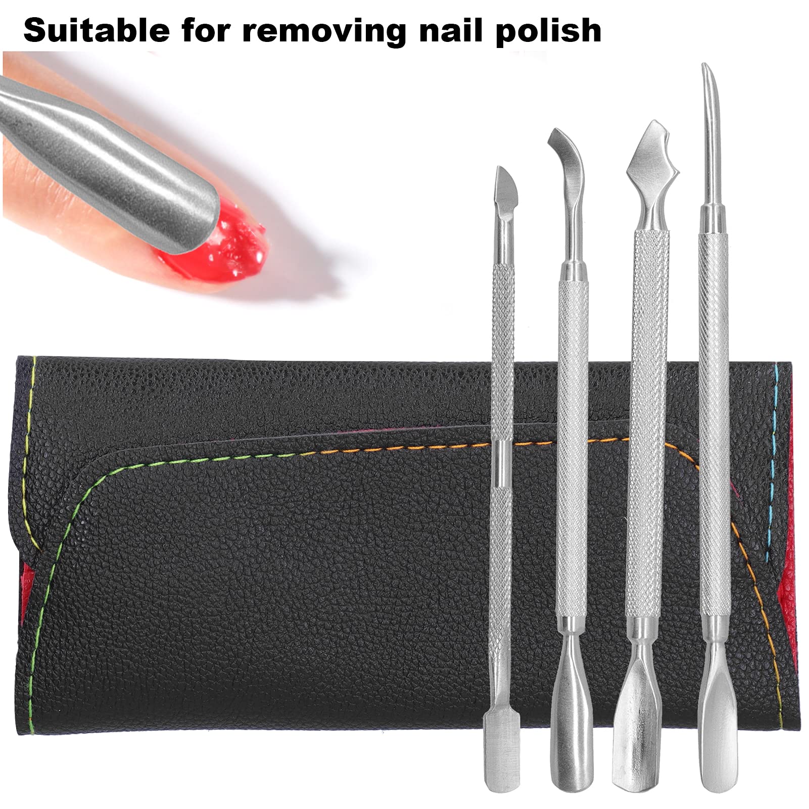 Professional Stainless Steel Nail Cuticle Pusher - Durable Manicure Tool for Nail Salons & Home Use - Perfect for Nail Care, Pedicures & DIY Manicures