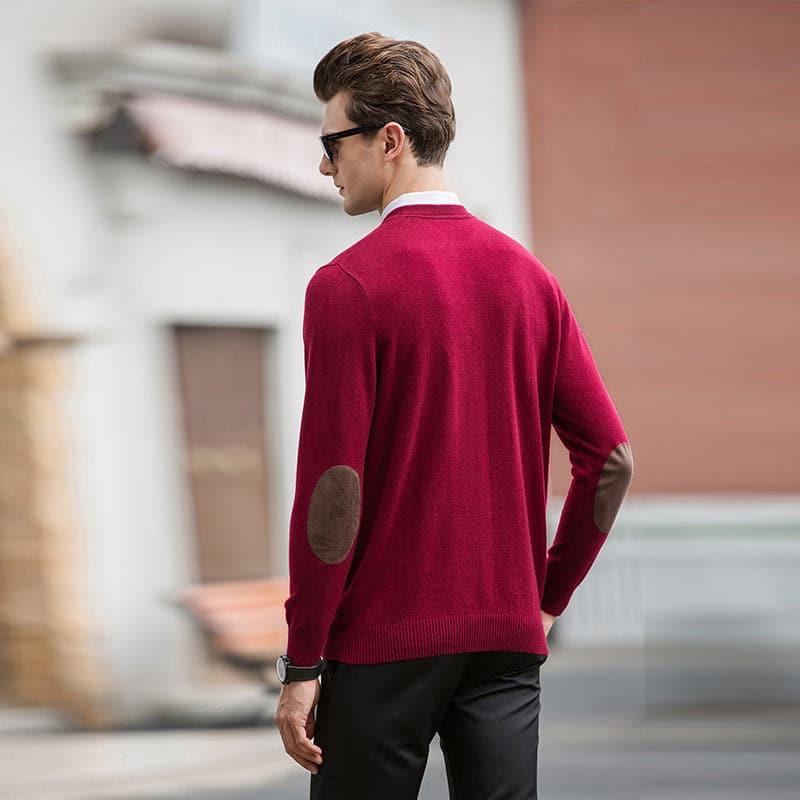Luxury Men's Cashmere Sweater - Soft & Warm Crew Neck Pullover for Winter | Perfect for Office, Travel & Casual Wear