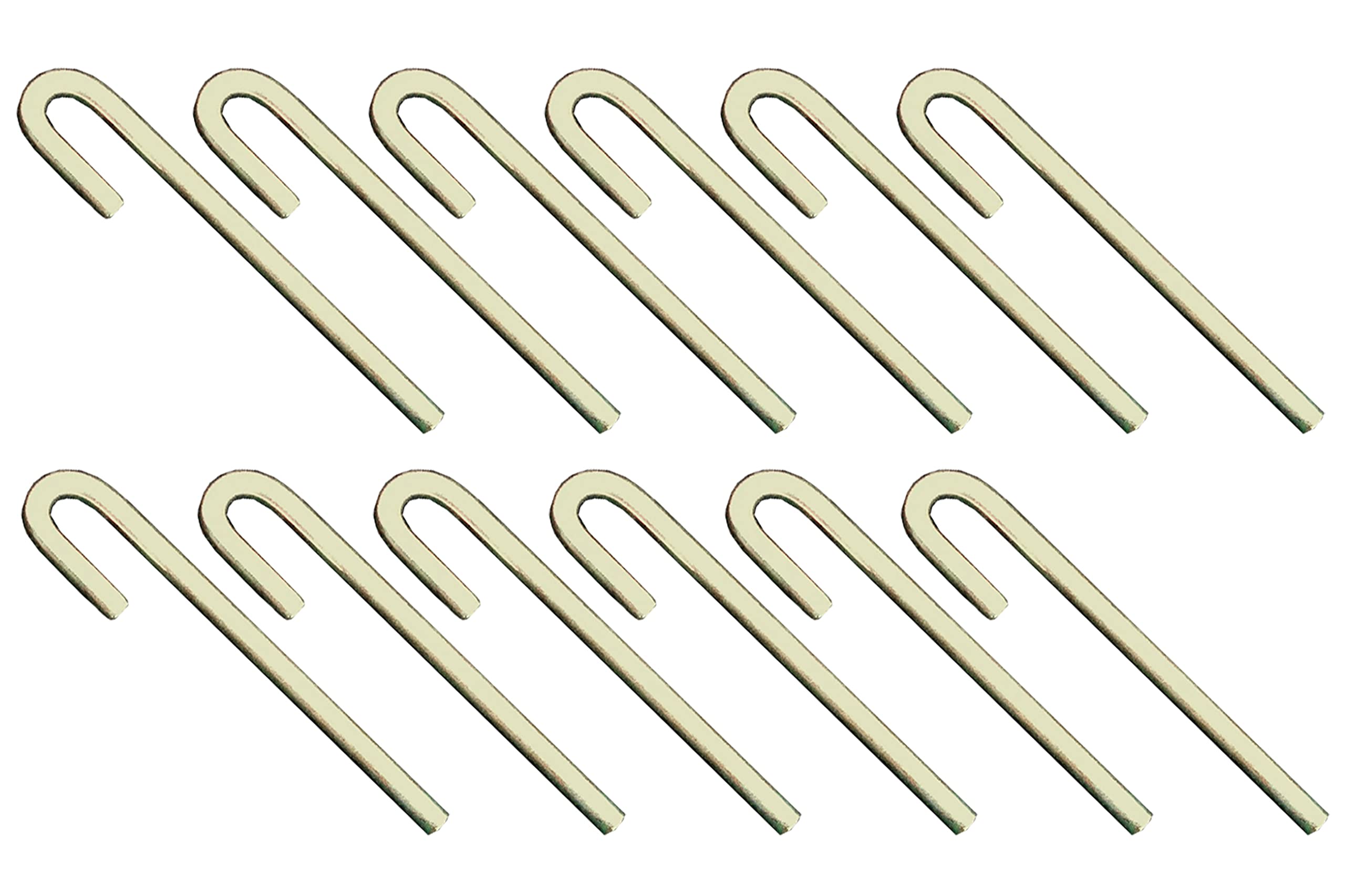 12-Pack RS12 Rack Straps - Zinc-Yellow Plating Rods for Server Racks