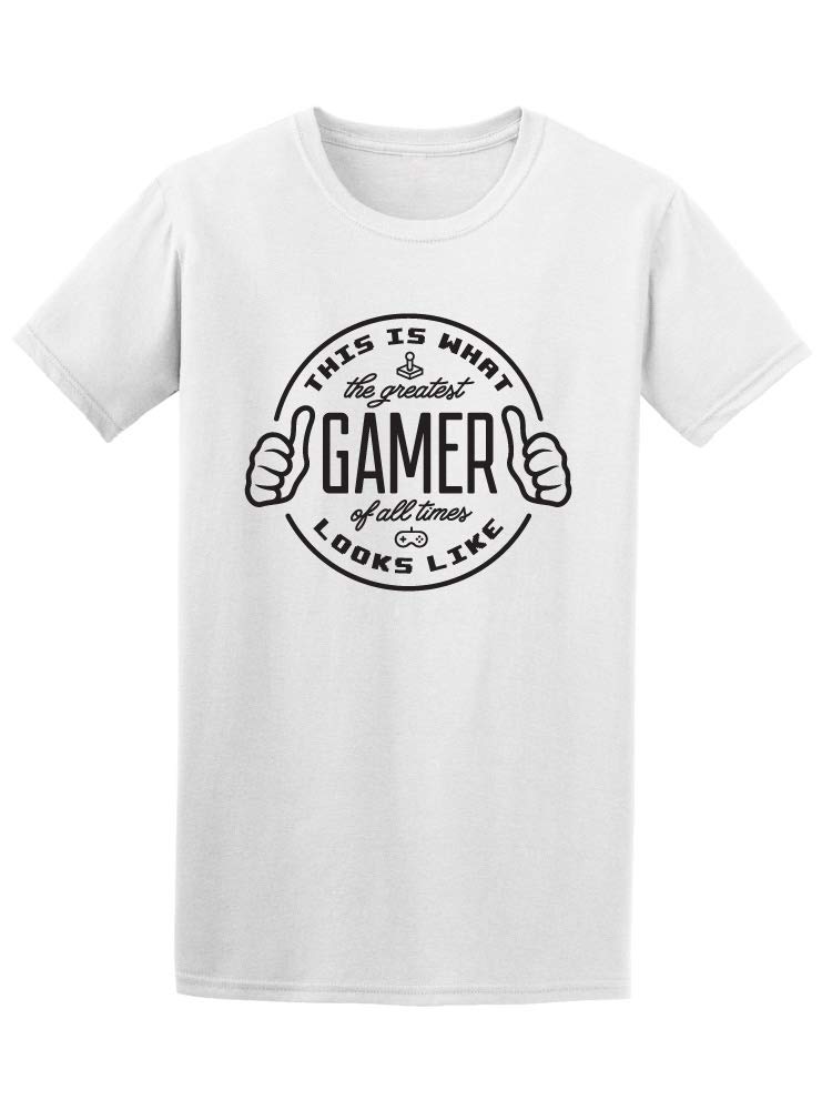 Smartprints Greatest Video Gamer Ever Quote T-Shirt for Men - Comfortable Cotton Tee for Gaming, Esports & Casual Wear