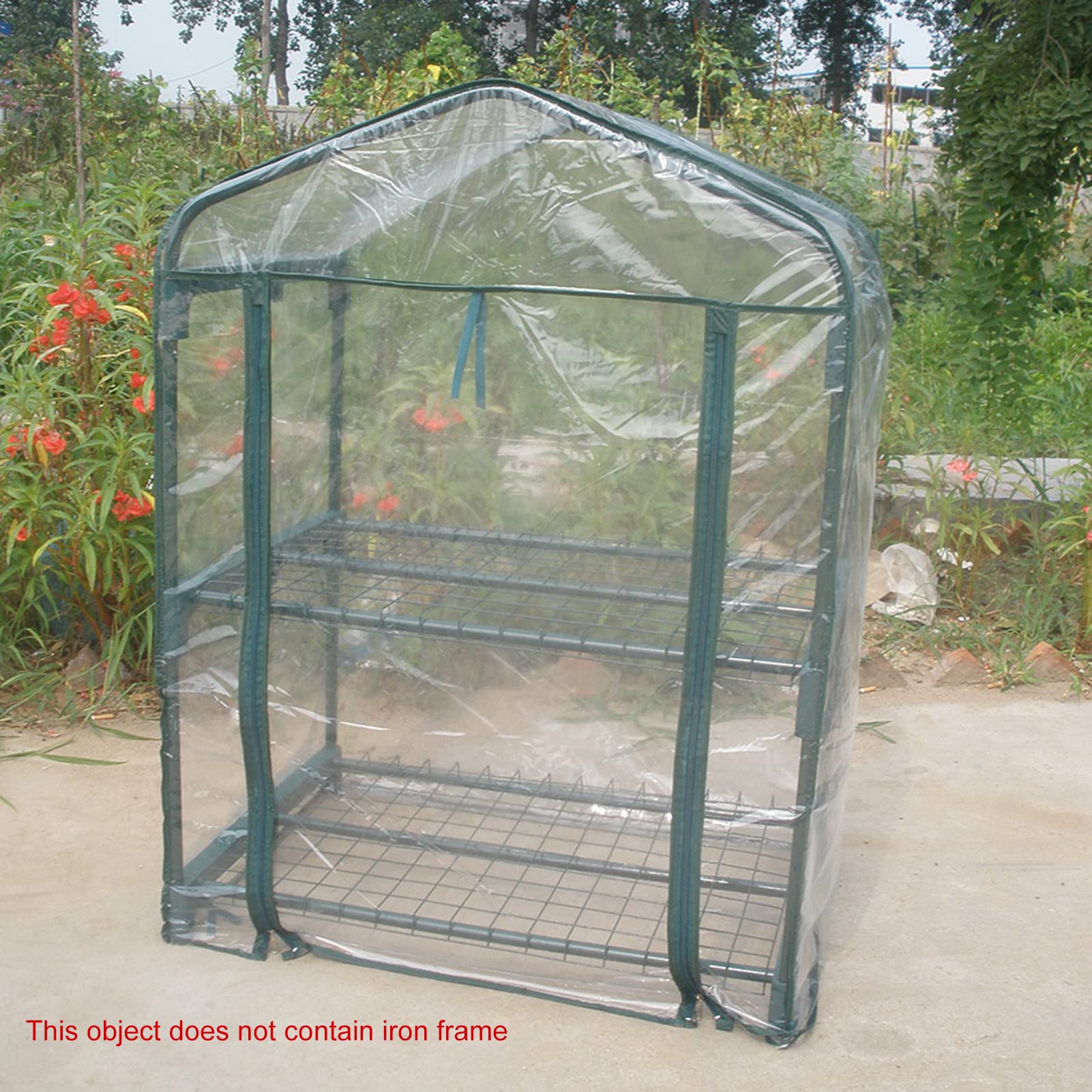 Portable PVC Greenhouse Tent - Mini Warm Plant Cover for Indoor & Outdoor Gardening, Waterproof Flower & Vegetable Protection (Without Iron Stand) | Perfect for Seedlings, Herbs & Winter Plant Care