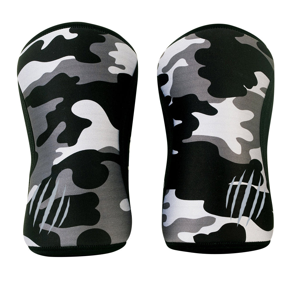 Bear KompleX Knee Sleeves - Black Camo Compression Support for Weightlifting, CrossFit & Powerlifting - Ideal for Gym Workouts & Knee Pain Relief