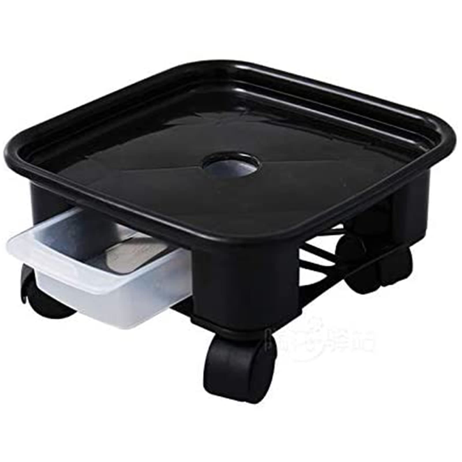 Heavy Duty Plant Pot Mover Cart with Wheels - Plastic Garden Flower Pot Trolley Dolly & Stand - Perfect for Indoor/Outdoor Plant Transportation and Decoration