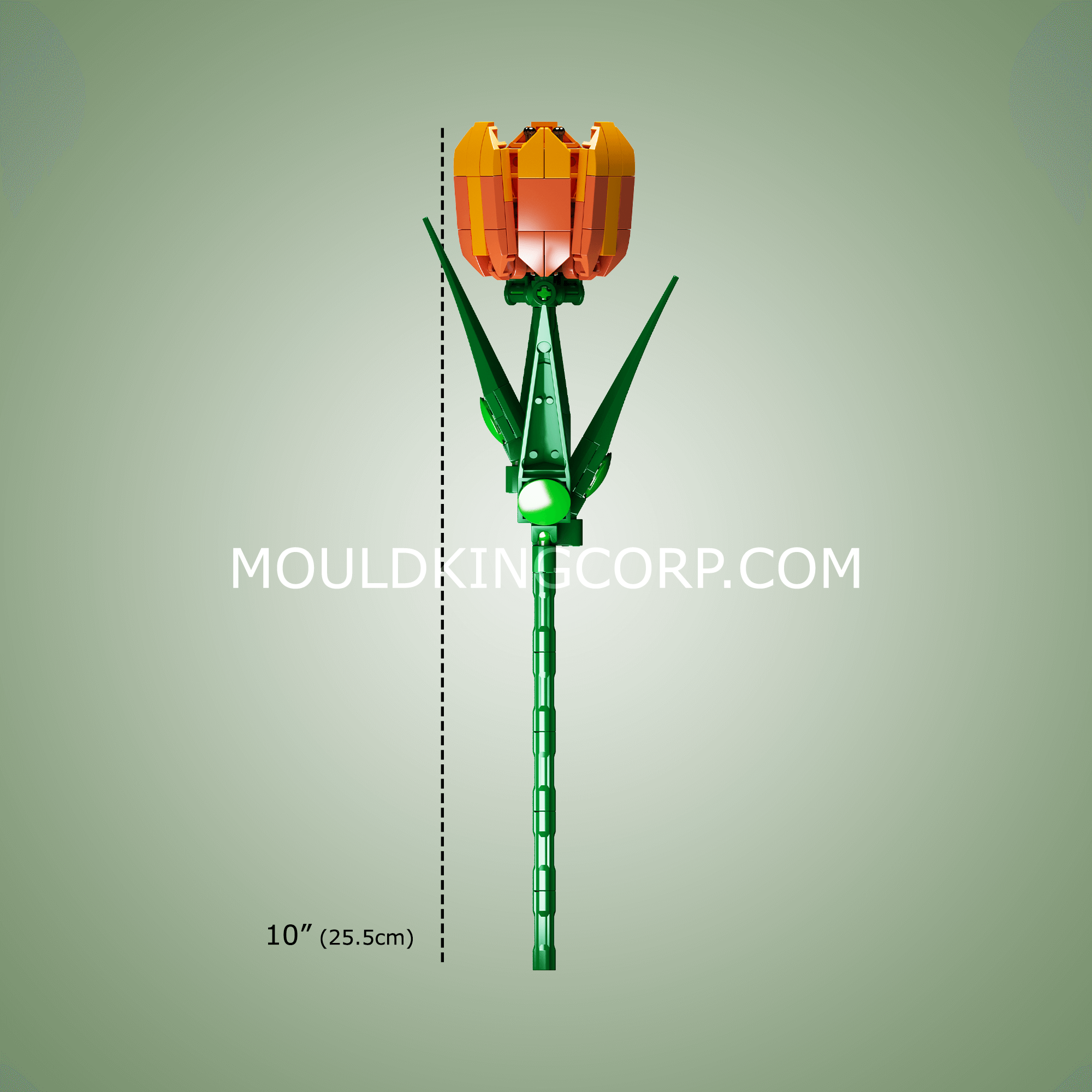 Mould King 24013 Tulip Flower Artificial Building Set - 132 PCS Creative Bricks for Home Decor, DIY Gift & STEM Learning