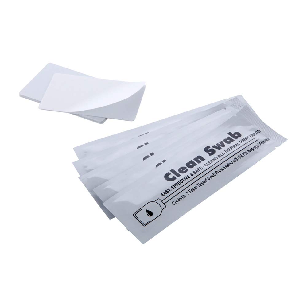 DuraClean™ Printer Cleaning Kit for Evolis - 5 Cards & Swabs for Zenius, Primacy Printers - Perfect for Card Maintenance