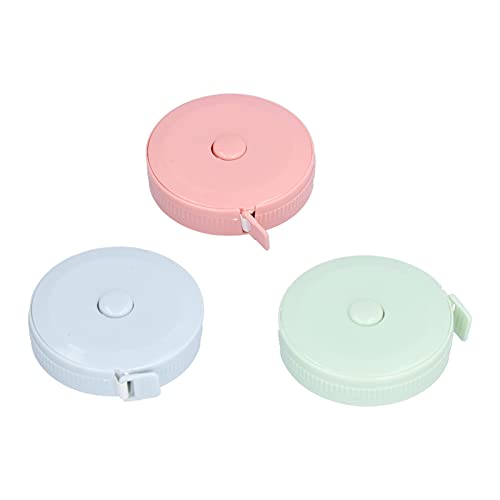 3Pcs 1.5m Soft Retractable Sewing Measuring Tape - Flexible Body Measurement Tool for Tailoring, Crafting & Fabric Measuring | Perfect for DIY Sewing Projects & Fashion Design