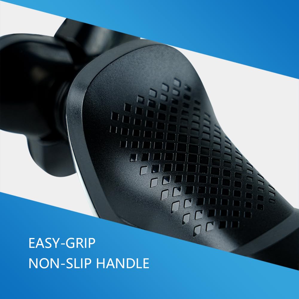 Premium Men's Electric Razor - Rechargeable Cordless Rotary Shaver with Sideburn & Nose Hair Trimmer, Waterproof Wet/Dry Shaving - Perfect for Travel, Home & Gym Use