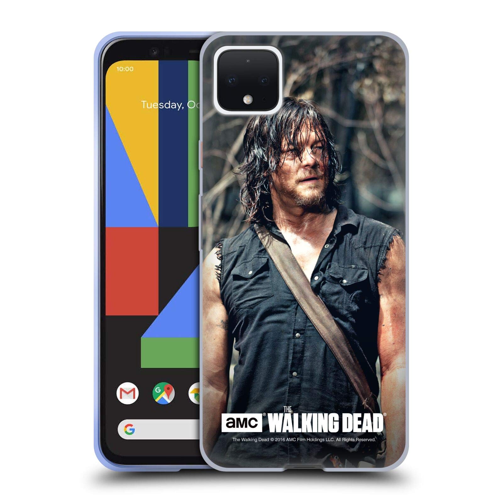 Walking Dead Daryl Dixon Case for Google Pixel 4 XL - AMC Licensed - Perfect for Fans & Protection