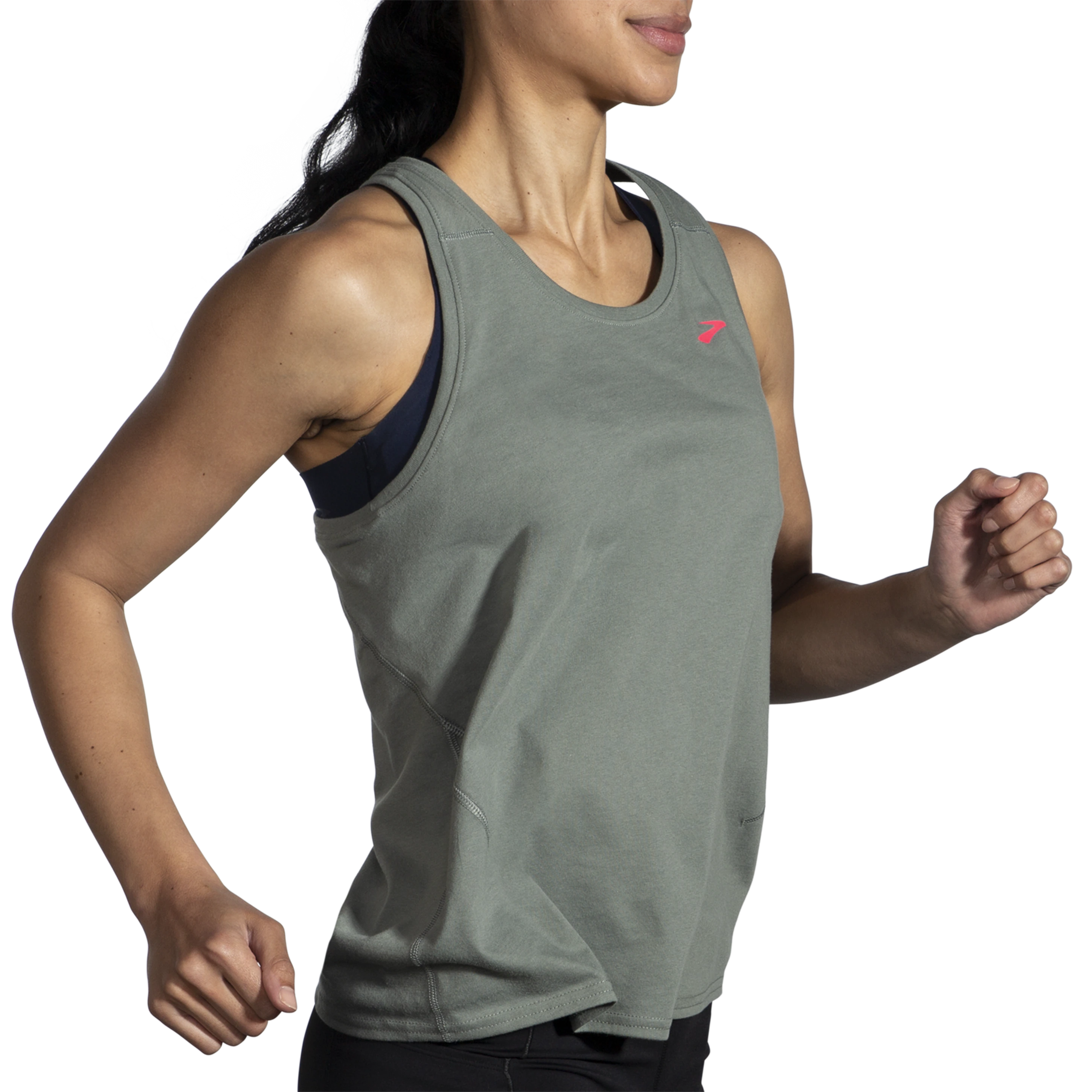 Brooks Distance Tank 2.0 Women's Running Top - Lightweight Moisture-Wicking Workout Shirt for Marathon Training & Gym Fitness