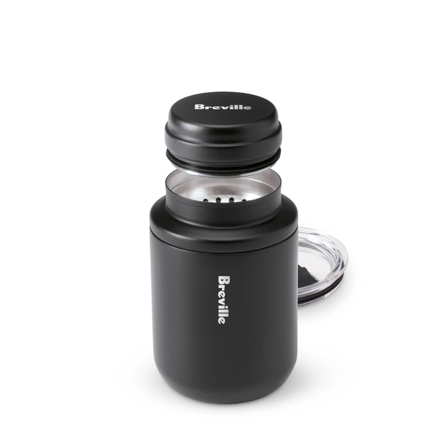Breville Shake & Take Espresso Shaker & Travel Mug - 12oz Insulated Stainless Steel Coffee Cup for Iced Lattes & Cold Brew - Perfect for Office, Commuting & Outdoor Adventures