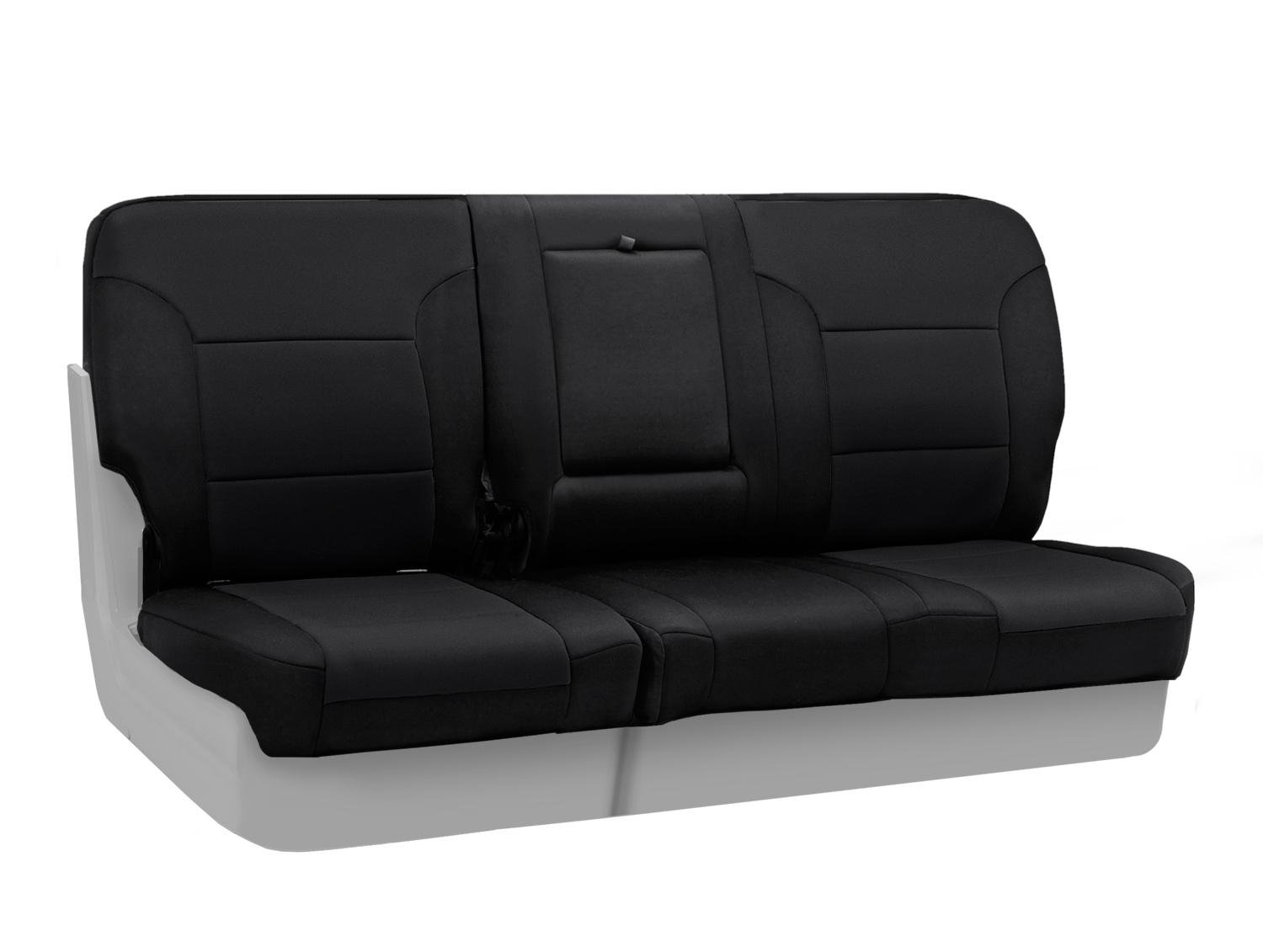 Coverking Custom Fit Neoprene Rear 60/40 Bench Seat Cover for Chrysler 300 - Waterproof & Durable Black Car Seat Protector | Perfect for Pets, Spills & Everyday Use
