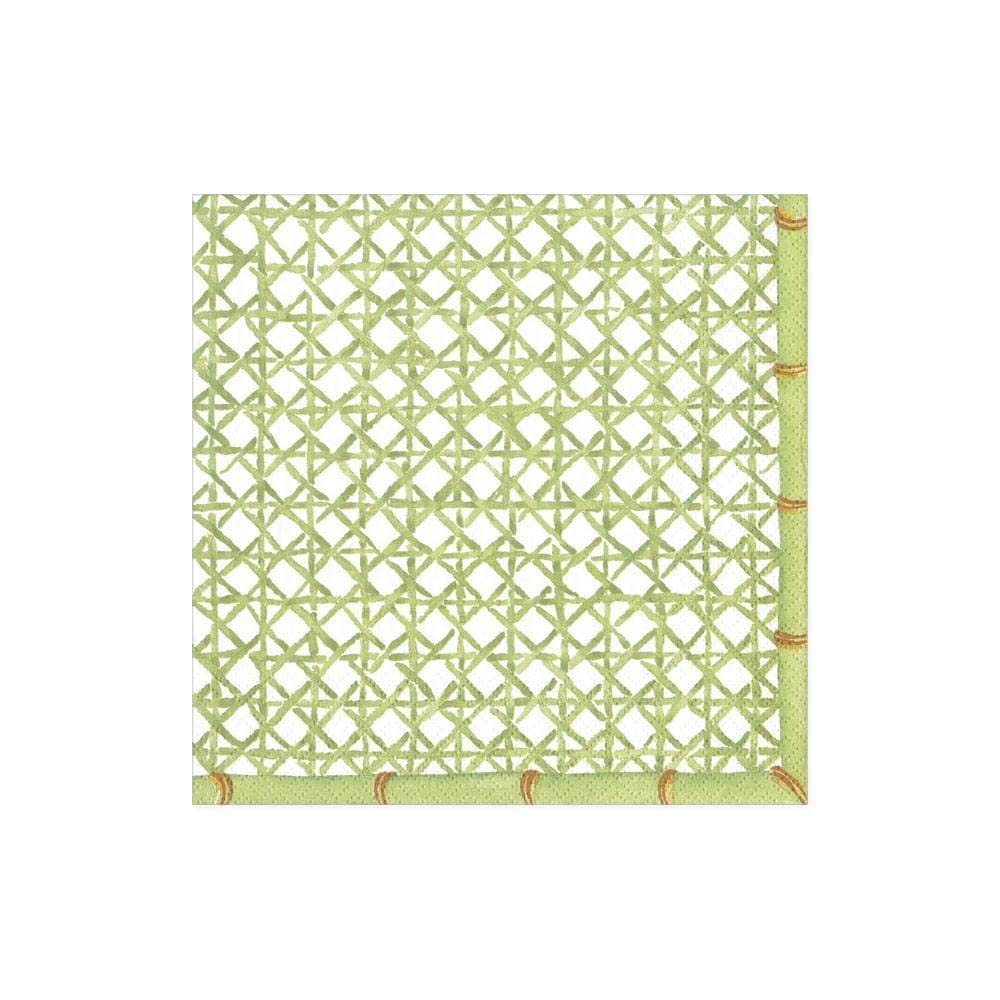 Premium Caspari Trellis Pattern Paper Cocktail Napkins - 2 Packs of 20 (40 Total) for Parties, Weddings & Elegant Entertaining | Decorative Disposable Drink Napkins