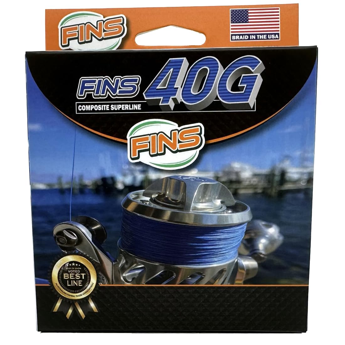 40G Super Round Braided Fishing Line - High Strength-to-Diameter Ratio, Smooth Monofilament Feel, 8 Fiber Bundle Over-Braiding, No Fluff Design - Made in USA | Perfect for Saltwater & Freshwater Fishing, Casting, Trolling & Bass Angling