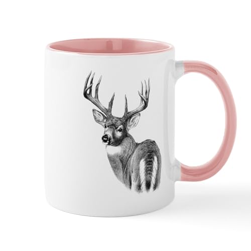 White/Pink Inside - Deer Mug