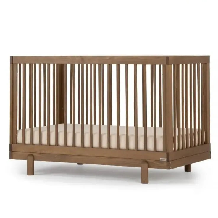 Bliss 4-in-1 Convertible Baby Crib in Walnut Finish | Nursery Bedroom Furniture for Newborns & Toddlers | Safe & Stylish Baby Bed for Daytime Naps & Overnight Sleep