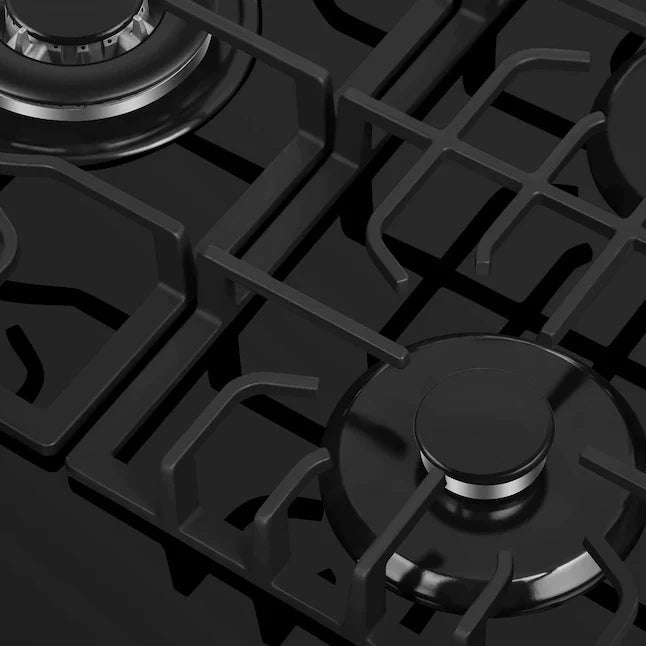 Empava 36-Inch Black 5-Burner Built-In Gas Cooktop (36GC27) - Professional Grade Stove for Modern Kitchens, Cooking & Entertaining