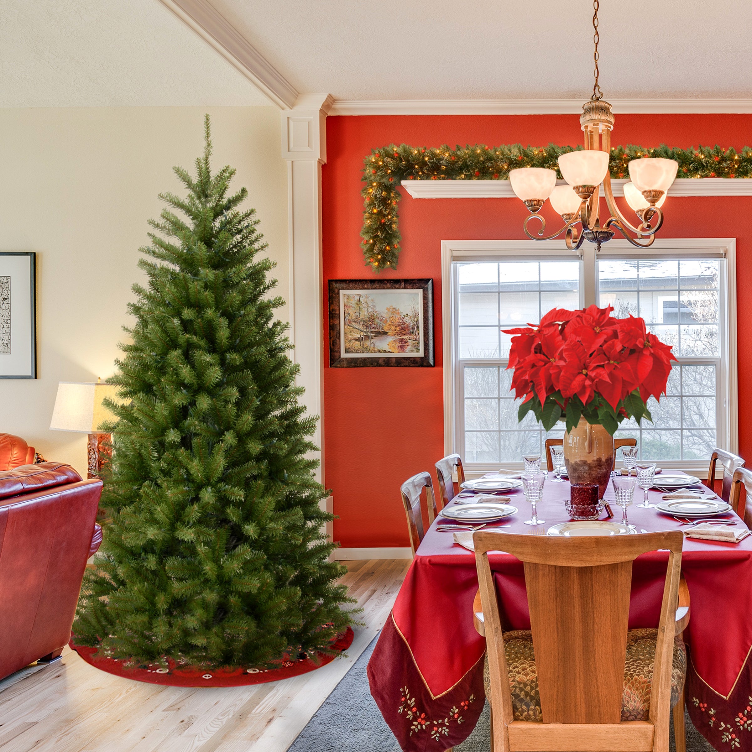6 ft. North Valley Spruce Artificial Christmas Tree - Premium Realistic Holiday Decor for Home, Office & Party Decorations