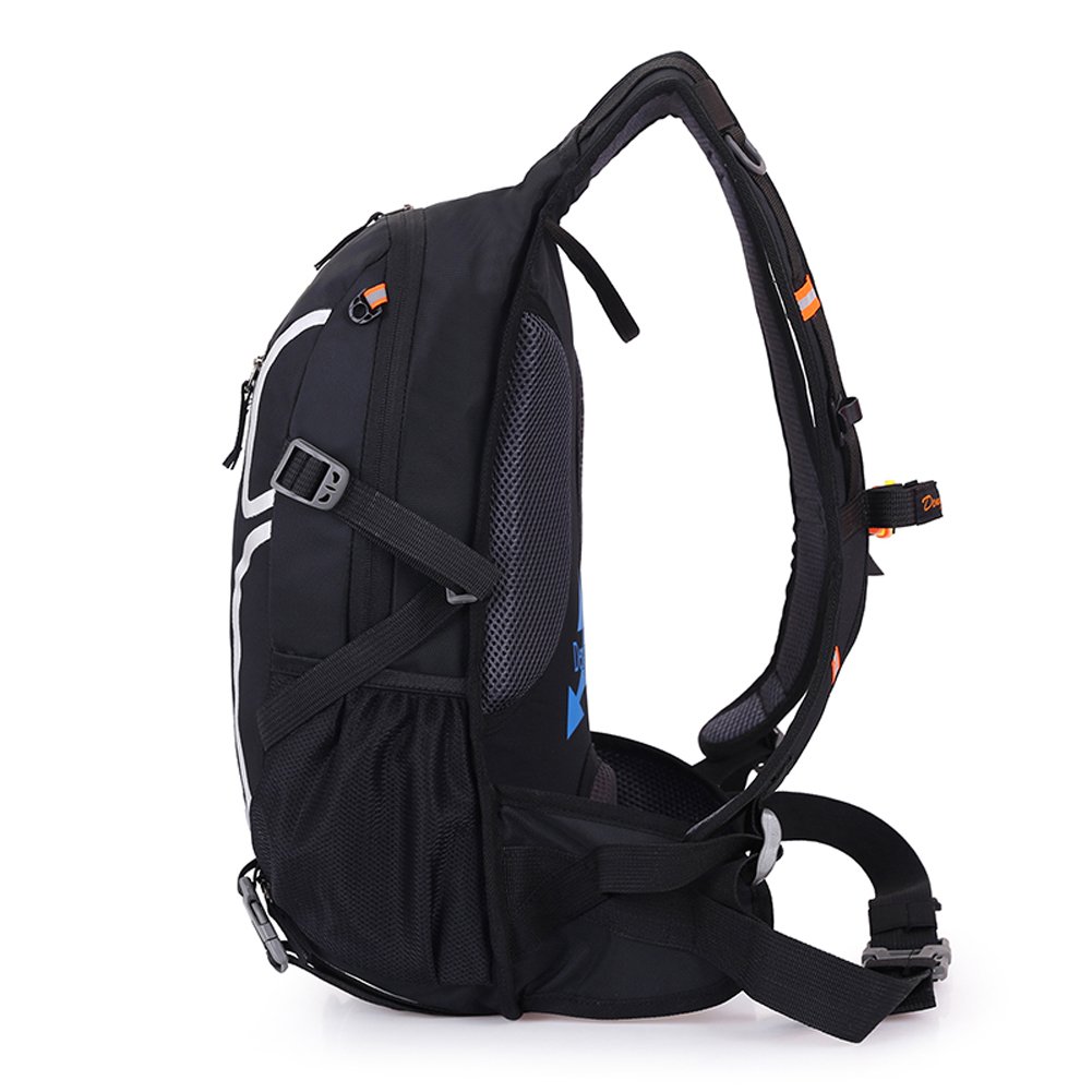 Waterproof Nylon Camping Backpack for Hiking, Travel, Cycling & Mountaineering - Lightweight Unisex Laptop Backpack (Black) - Perfect for Outdoor Adventures, Commuting & Daily Use
