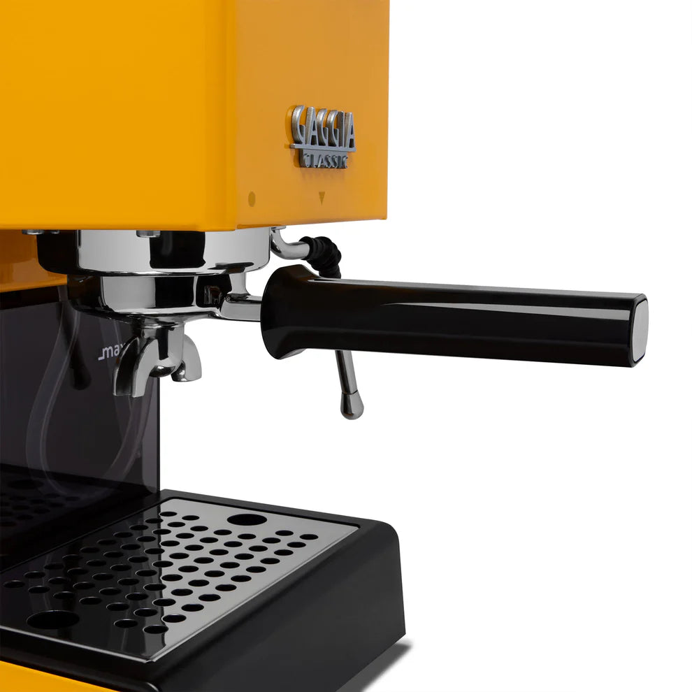 Gaggia Classic Pro E24 Espresso Machine in Sunshine Yellow - Premium Italian Coffee Maker for Home Baristas & Coffee Lovers - Perfect for Kitchen, Office & Cafe Use