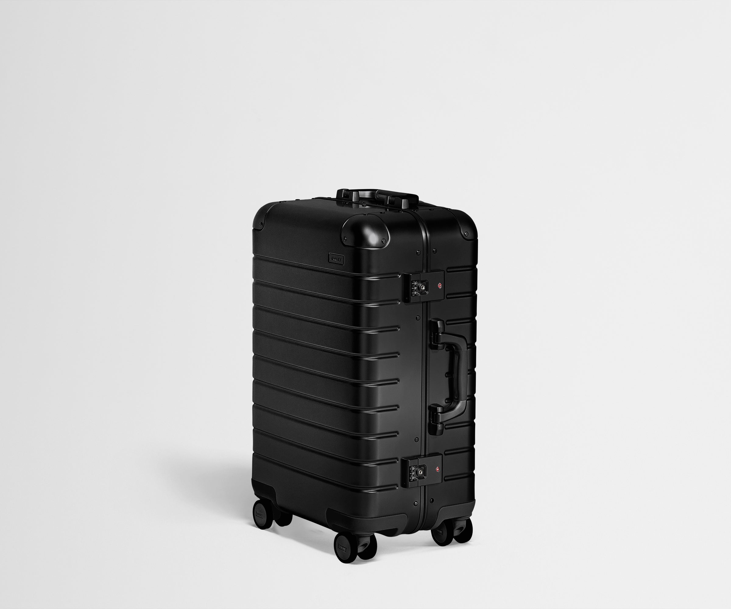 Premium Aluminum Carry On Luggage - Onyx Black Expandable Suitcase for Travel | Lightweight & Durable for Business Trips & Vacations