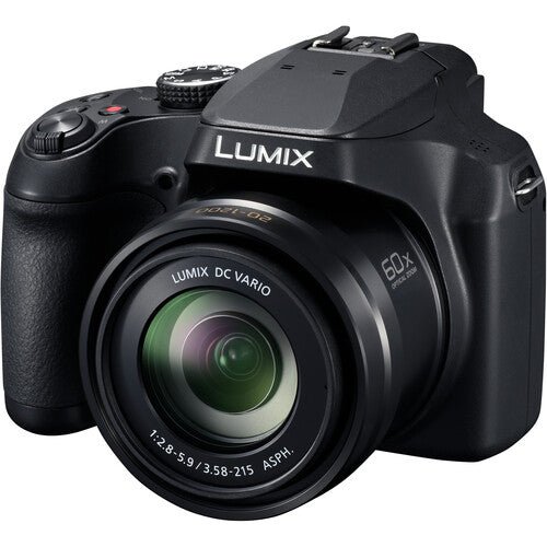 Panasonic Lumix FZ80D 4K Digital Camera with 60X Zoom Lens, WiFi & 18.1MP Sensor - Perfect for Travel Photography, Wildlife Shooting & Vlogging