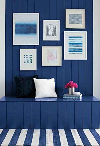 THE ONE Paint & Primer: Most Durable All-in-One Interior & Exterior Paint for Furniture, Cabinets, Doors, Walls - Fast Drying Water-Based Paint for Bathroom, Kitchen, DIY Projects (Blue, Satin Finish, 8.5oz) - Perfect for Home Renovation, Furniture Upcycling & Craft Painting