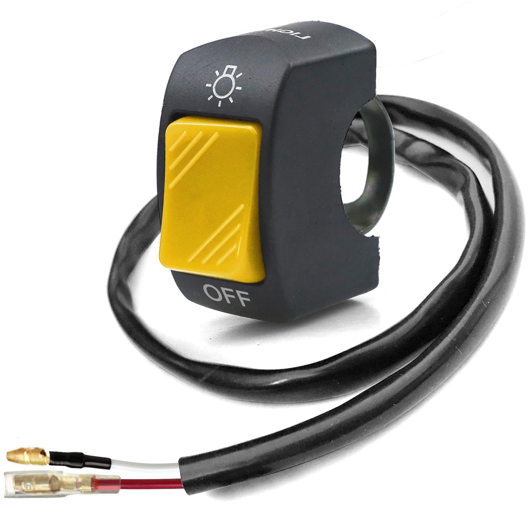 Motorcycle Handlebar Switch Push Button On/Off Tuning Part for U5 U7 U2 LED Lights - Fits 7/8
