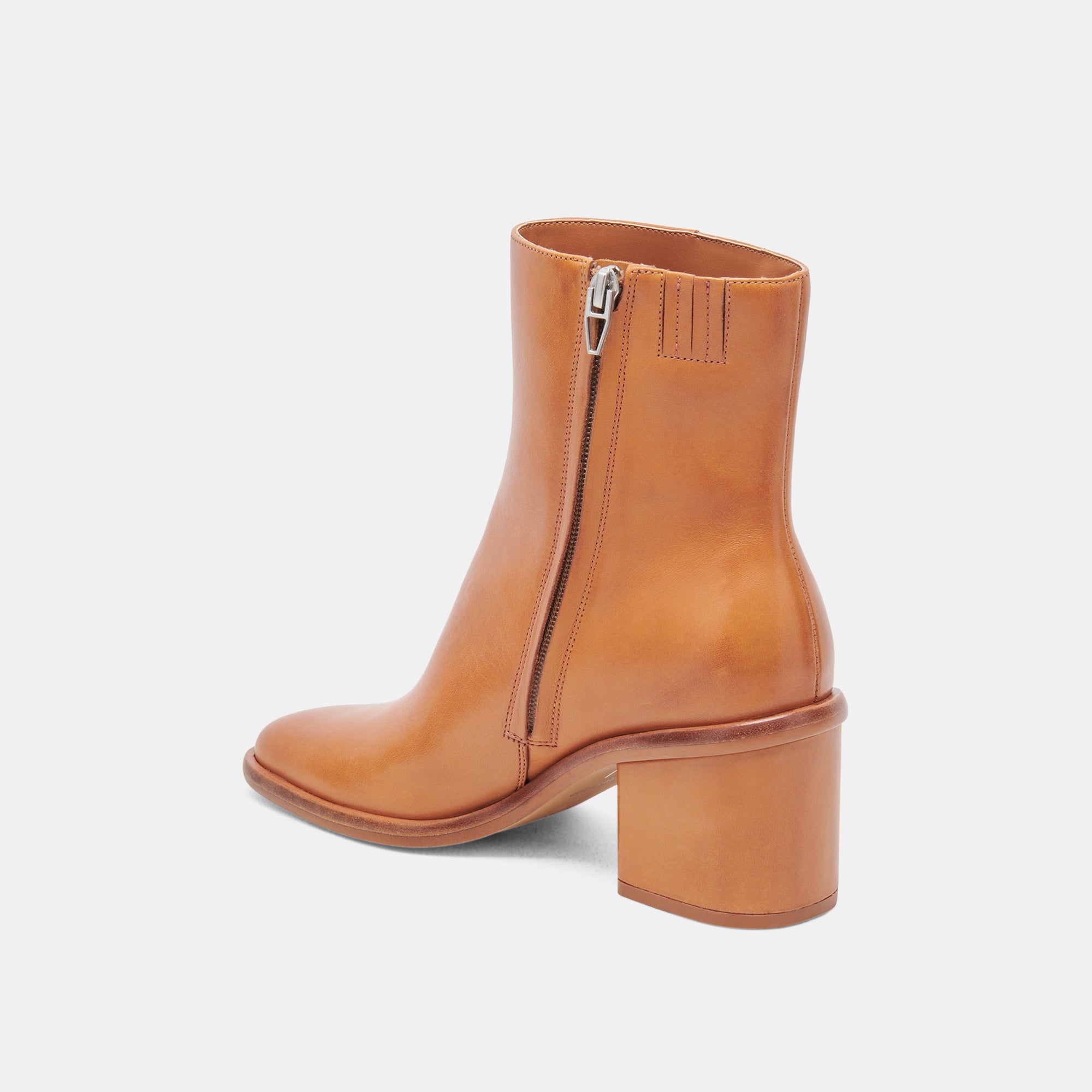 Stylish Tan Leather Dapper Booties for Women - Comfortable & Elegant Ankle Boots for Casual Outfits, Office Wear & Date Nights