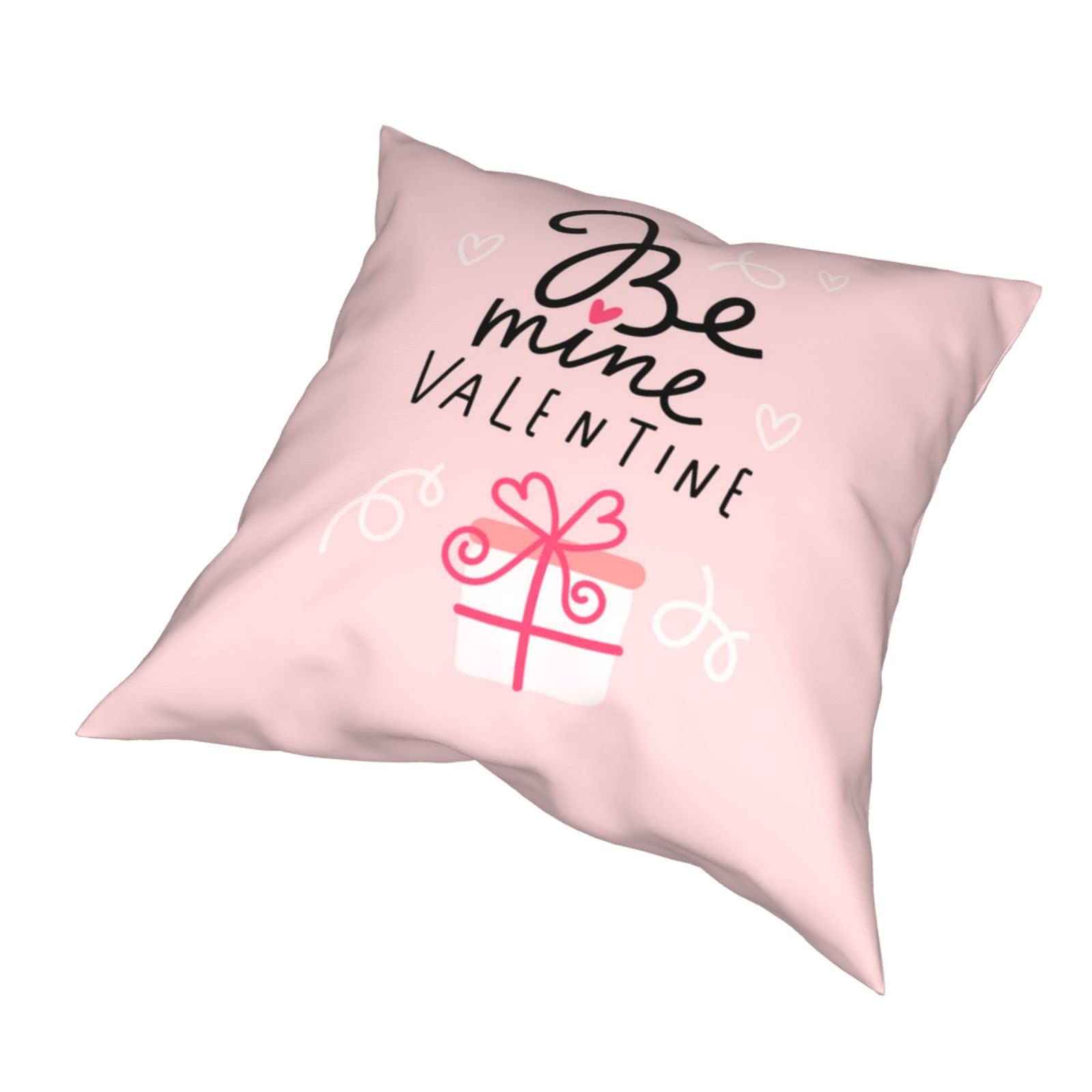 Valentine's Day Pillow Covers Set of 4 - 18x18 Inch Heart & Love Throw Pillow Covers for Sofa, Couch - Romantic Home Decor for Valentine's Gifts, Anniversary, Bedroom & Living Room Decorations