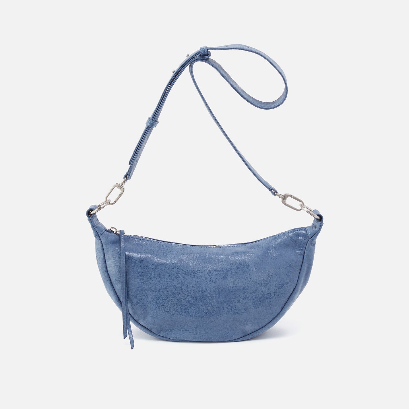 Knox Sling Bag in Premium Buffed Leather - Azure Blue | Stylish Crossbody Purse for Women, Perfect for Work, Travel & Everyday Use